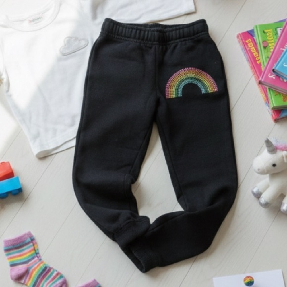 Super soft by Butter Adorable rainbow 🌈 sweatpants XS